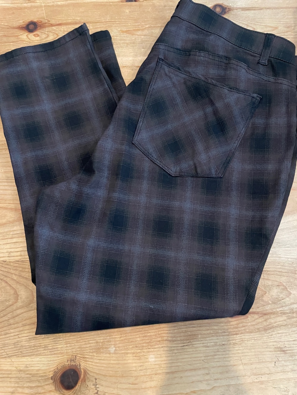 Democracy AB Tech Plaid Zippered Pants Streetwear Academia preppy Retro 20 - Picture 5 of 9